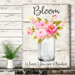 COURTSIDE MARKET Bloom Canvas Wall Art -Home Decor Discount Store 4994784 ALT2