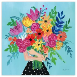COURTSIDE MARKET A Bunch Of Flowers II Canvas Wall Art