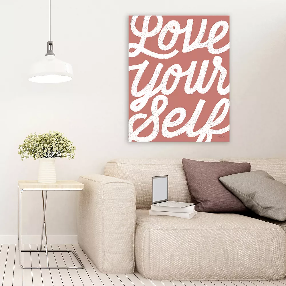 COURTSIDE MARKET Positivity VIII Coral Canvas Wall Art 5 COURTSIDE MARKET Positivity VIII Coral Canvas Wall Art - Image 3