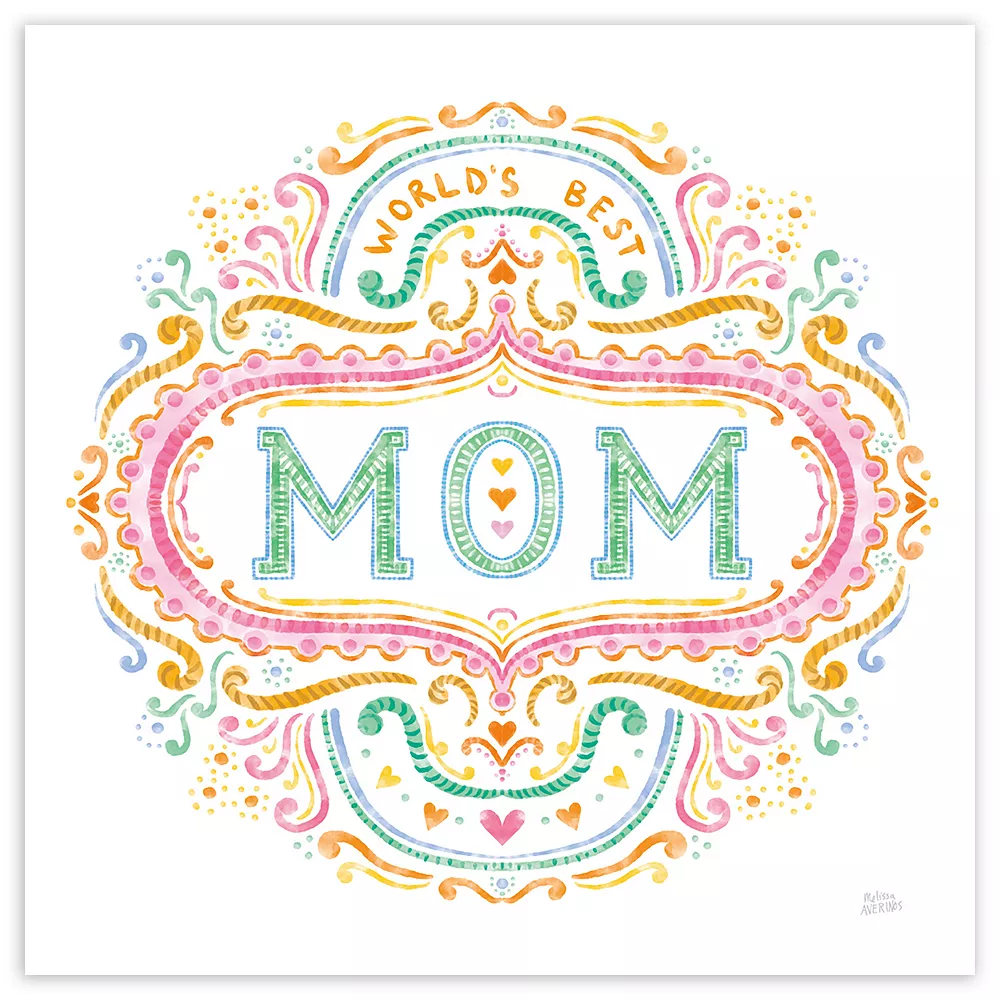 COURTSIDE MARKET World's Best Mom Canvas Wall Art 3 COURTSIDE MARKET World's Best Mom Canvas Wall Art