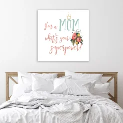 COURTSIDE MARKET Harriet Floral Mom II Canvas Wall Art -Home Decor Discount Store 4994960 ALT2
