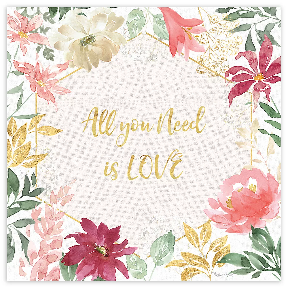 COURTSIDE MARKET All You Need Is Love III Canvas Wall Art 3 COURTSIDE MARKET All You Need Is Love III Canvas Wall Art