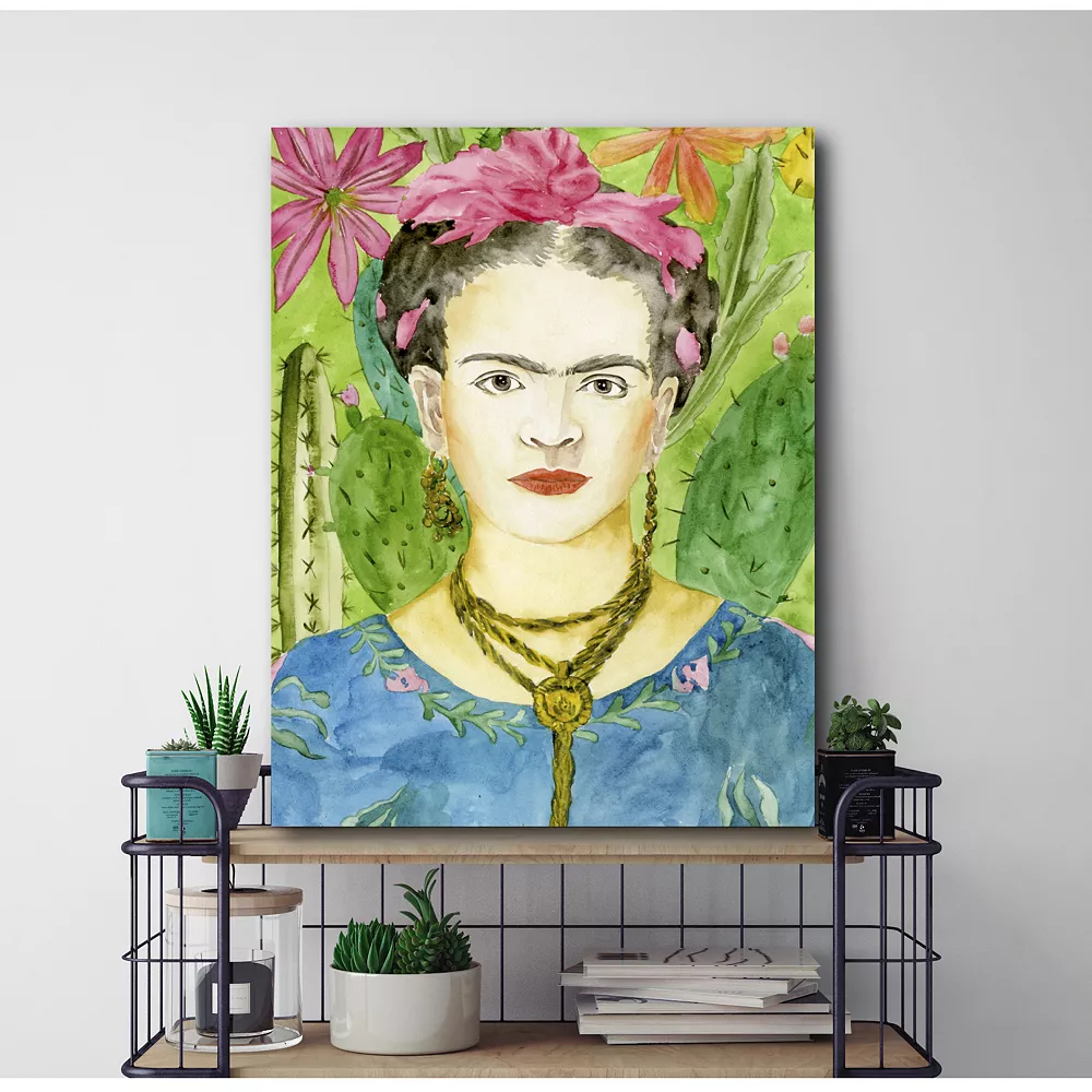 COURTSIDE MARKET Frida Kahlo II Canvas Wall Art 4 COURTSIDE MARKET Frida Kahlo II Canvas Wall Art - Image 2