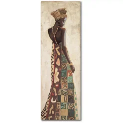 COURTSIDE MARKET Femme Africaine III Wood Wall Art