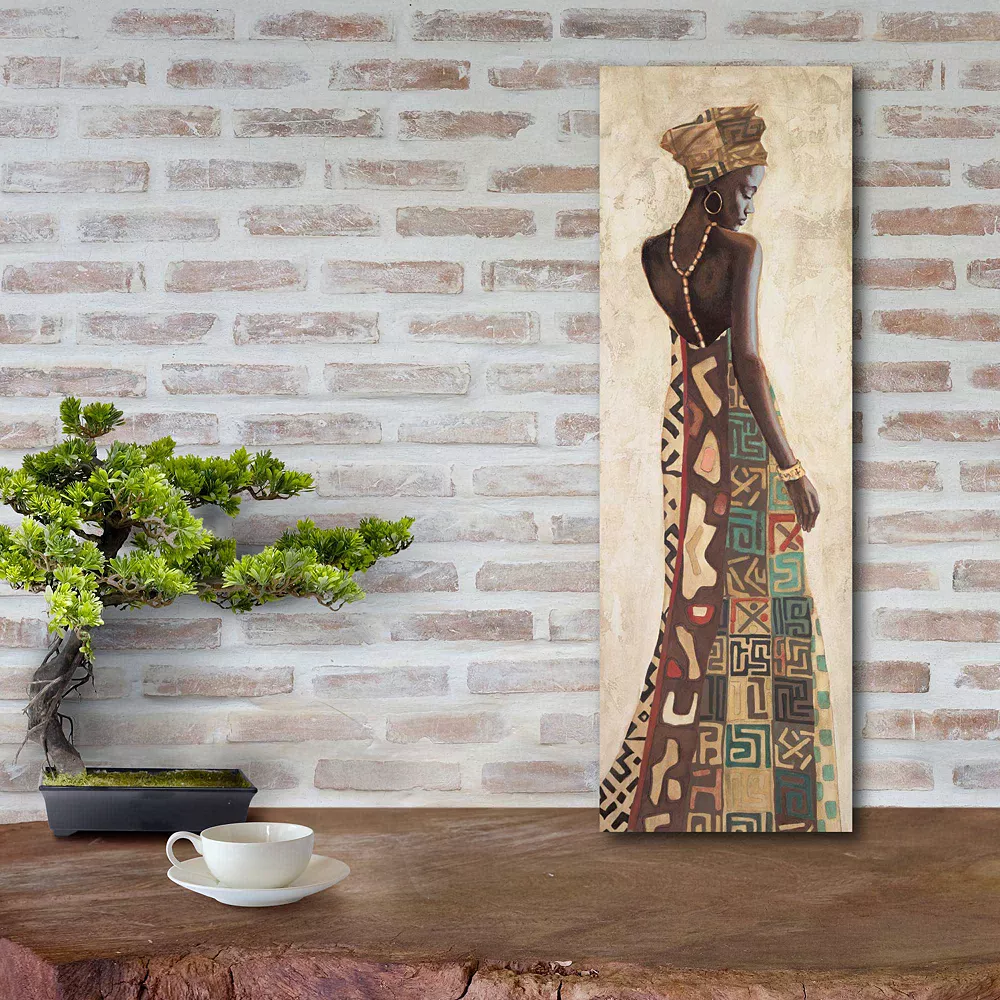 COURTSIDE MARKET Femme Africaine III Wood Wall Art 4 COURTSIDE MARKET Femme Africaine III Wood Wall Art - Image 2