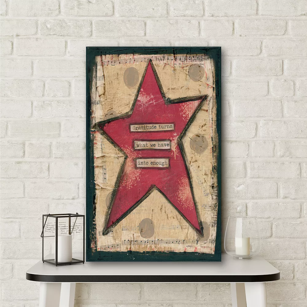 Courtside Market Gratitude Star Canvas Wall Art 4 Courtside Market Gratitude Star Canvas Wall Art - Image 2