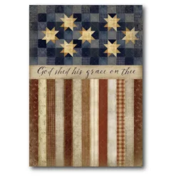 Courtside Market Patriotic Quilted Canvas Wall Art