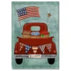 Courtside Market Patriotic Red Truck Canvas Wall Art -Home Decor Discount Store 5147343