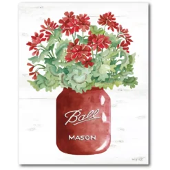 Courtside Market Red Mason Canvas Wall Art