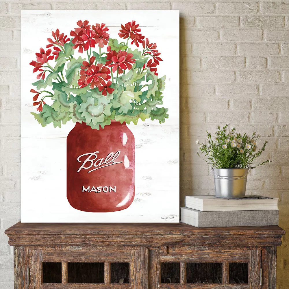 Courtside Market Red Mason Canvas Wall Art 4 Courtside Market Red Mason Canvas Wall Art - Image 2
