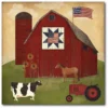 COURTSIDE MARKET Americana Barn Canvas Wall Art -Home Decor Discount Store 5147405