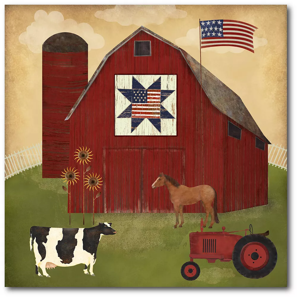 COURTSIDE MARKET Americana Barn Canvas Wall Art 3 COURTSIDE MARKET Americana Barn Canvas Wall Art