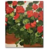 COURTSIDE MARKET Red Geraniums Canvas Wall Art 2 COURTSIDE MARKET Red Geraniums Canvas Wall Art -Home Decor Discount Store 5147460