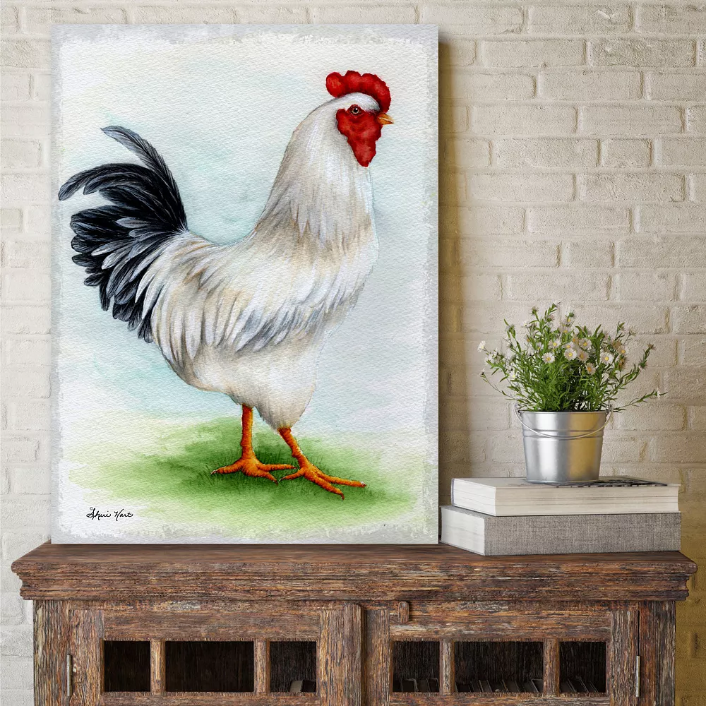 COURTSIDE MARKET Countryside Profile II Chicken Canvas Wall Art 4 COURTSIDE MARKET Countryside Profile II Chicken Canvas Wall Art - Image 2
