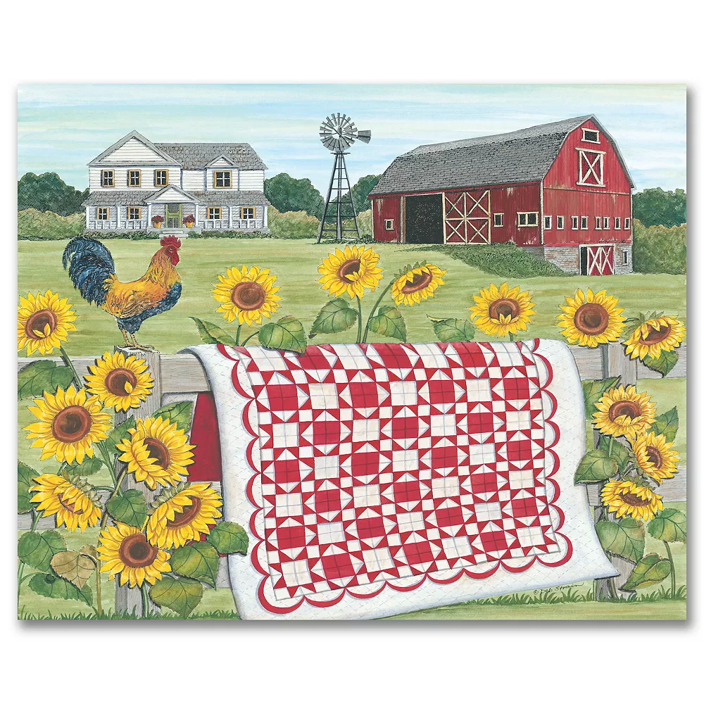 COURTSIDE MARKET Country Quilt Canvas Wall Art 3 COURTSIDE MARKET Country Quilt Canvas Wall Art