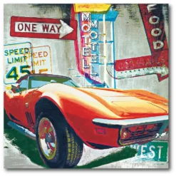 COURTSIDE MARKET Going West Canvas Wall Art