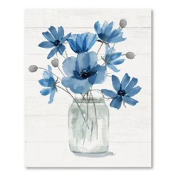 COURTSIDE MARKET Blue Dreams I Canvas Wall Art