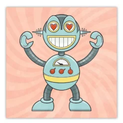 COURTSIDE MARKET Loving Bot I Canvas Wall Art