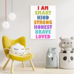 COURTSIDE MARKET I Am Smart Canvas Wall Art 9 COURTSIDE MARKET I Am Smart Canvas Wall Art -Home Decor Discount Store 5669595 ALT3