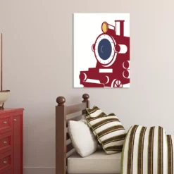 COURTSIDE MARKET Eat Sleep Trains III Canvas Wall Art -Home Decor Discount Store 5669609 ALT2