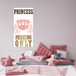 COURTSIDE MARKET Princess Parking Canvas Wall Art -Home Decor Discount Store 5669690 ALT2