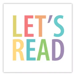 COURTSIDE MARKET Let's Read Canvas Wall Art