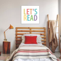 COURTSIDE MARKET Let's Read Canvas Wall Art 8 COURTSIDE MARKET Let's Read Canvas Wall Art -Home Decor Discount Store 5669713 ALT2