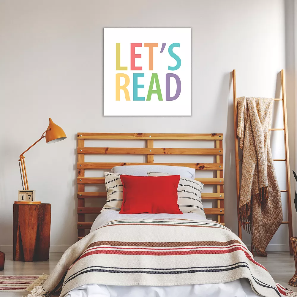 COURTSIDE MARKET Let's Read Canvas Wall Art 5 COURTSIDE MARKET Let's Read Canvas Wall Art - Image 3