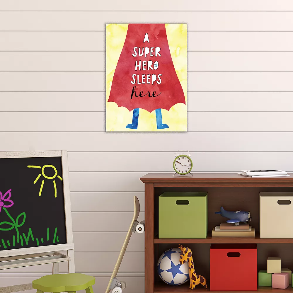 Courtside Market A Superhero Sleeps Here Canvas Art Wall Decor 4 Courtside Market A Superhero Sleeps Here Canvas Art Wall Decor - Image 2
