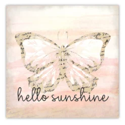 Courtside Market "Hello Sunshine" Butterfly II Canvas Art Wall Decor