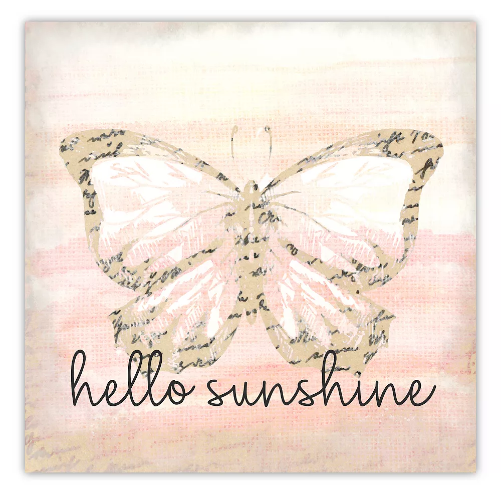 Courtside Market "Hello Sunshine" Butterfly II Canvas Art Wall Decor 3 Courtside Market "Hello Sunshine" Butterfly II Canvas Art Wall Decor