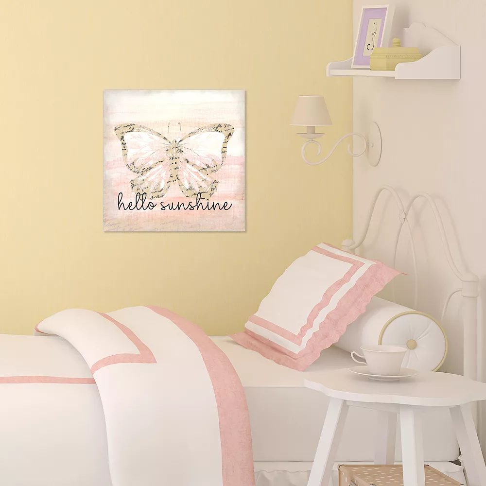 Courtside Market "Hello Sunshine" Butterfly II Canvas Art Wall Decor 4 Courtside Market "Hello Sunshine" Butterfly II Canvas Art Wall Decor - Image 2