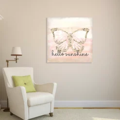 Courtside Market "Hello Sunshine" Butterfly II Canvas Art Wall Decor 9 Courtside Market "Hello Sunshine" Butterfly II Canvas Art Wall Decor -Home Decor Discount Store 5669757 ALT3