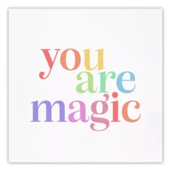 Courtside Market "You Are Magic" Pastel Canvas Art Wall Decor