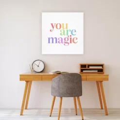 Courtside Market "You Are Magic" Pastel Canvas Art Wall Decor -Home Decor Discount Store 5669760 ALT2