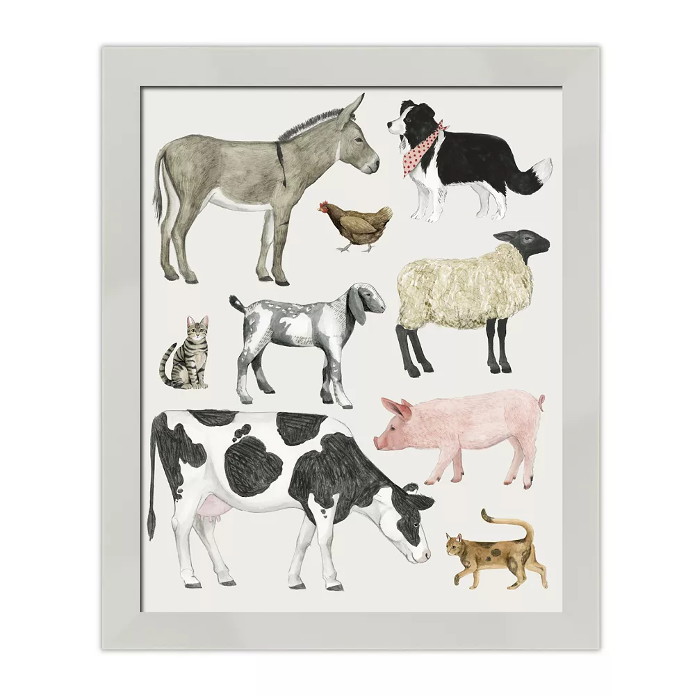 Courtside Market Farmland Family Iv Framed Wall Decor 3 Courtside Market Farmland Family Iv Framed Wall Decor