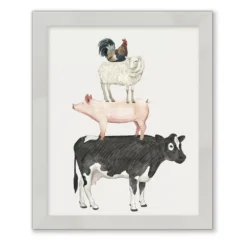 Courtside Market Farmland Family V Framed Wall Decor