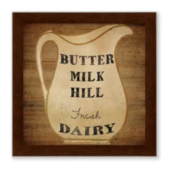 Courtside Market Butter Milk Hill Dairy Framed Wall Decor