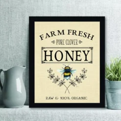 Courtside Market Fresh Clover Honey Framed Wall Decor
