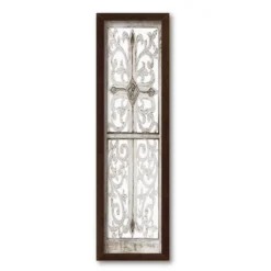 Courtside Market Window Cross Framed Wall Decor
