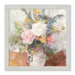 Courtside Market Table Bouquet I Framed Wall Decor