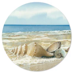 Courtside Market Shells Circular Board Wall Art