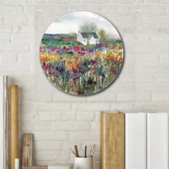 Courtside Market Wildflower Cottage Circular Board Wall Art 9 Courtside Market Wildflower Cottage Circular Board Wall Art -Home Decor Discount Store 5702586 ALT3