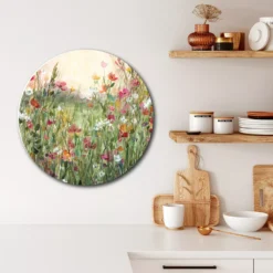 Courtside Market Spring In Full Circular Board Wall Art -Home Decor Discount Store 5702587 ALT2