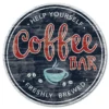 Courtside Market Coffee Bar Circular Board Wall Art 1 Courtside Market Coffee Bar Circular Board Wall Art -Home Decor Discount Store 5702600