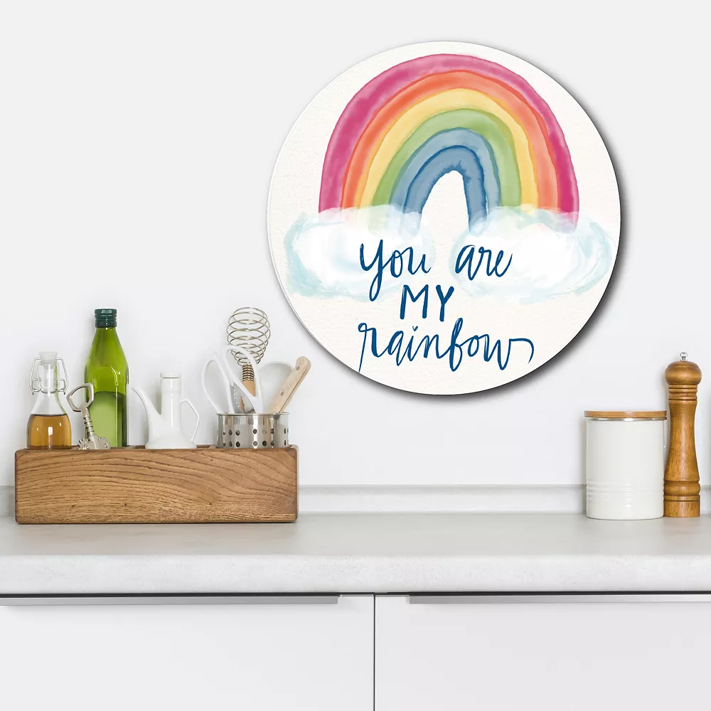 Courtside Market You Are My Rainbow Circular Board Wall Art 4 Courtside Market You Are My Rainbow Circular Board Wall Art - Image 2
