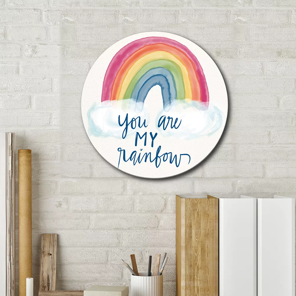 Courtside Market You Are My Rainbow Circular Board Wall Art 5 Courtside Market You Are My Rainbow Circular Board Wall Art - Image 3