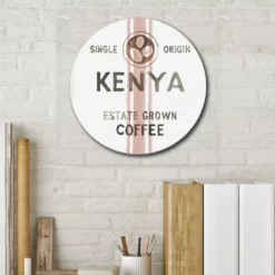 Courtside Market Wake Me Up Coffee 4 Circular Board Wall Art -Home Decor Discount Store 5702603 ALT3