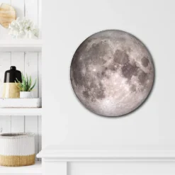 Courtside Market Full Moon Circular Board Wall Art -Home Decor Discount Store 5702631 ALT2