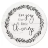 Courtside Market Enjoy Small Things Circular Board Wall Art -Home Decor Discount Store 5702634